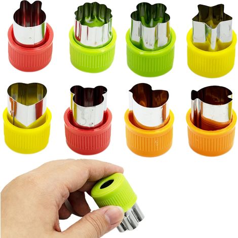 Emporte-pièce - 8 Pièces - Acier Inoxydable - Formes Variées - Cuisine Enfant - 2,5cm (1/5)