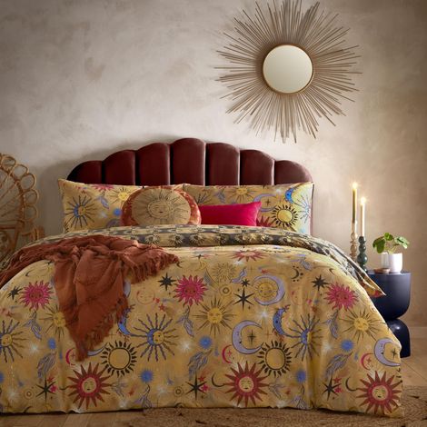 Housse de Couette Motif étoile éthérée Abstrait céleste, Gold (1/5)
