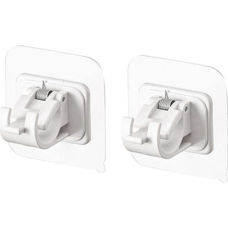 Supports De Tringle À Rideau Sans Perçage - Crochet De Tringle À Rideau Auto-adhésif Pour Mur Cintre De Rideau Sans Perçage, A424 (1/4)