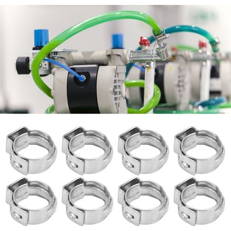 20 Pièces Collier de Serrage Double Fil Ajustable, Résistance Améliorée à la Corrosion pour Applications Industrielles 10.3-12.8mm