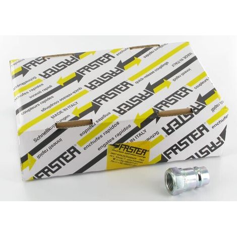Racor r谩pido macho 1/2" - 12,5 - 1/2" BSP paquete 40 FASTER NV12GASMP040 (1/4)