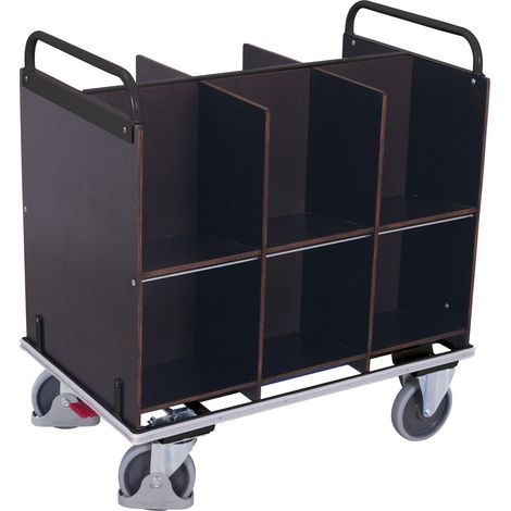 VARIOfit Aktenwagen 12 Fächer RAL 7016 (1/4)