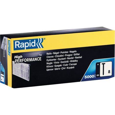 Rapid No.8 Brad Nails 18Ga 25mm (Box 5000)