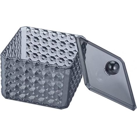 Soporte para hisopos de algodón，organizador de hisopos de algodón para el hogar，contenedor de almacenamiento de acrílico，contenedor para hisopos (1/5)