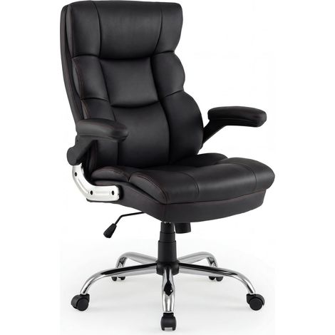Sedia da ufficio ergonomica con braccioli pieghevoli e reclinabile