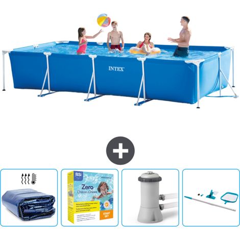 Intex Piscine Tubulaire Rectangulaire - 450x220x84 cm - 5-pièces SCB14 (1/5)