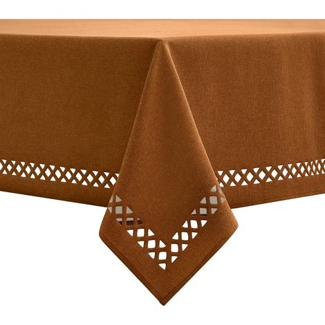 Tovaglia Rettangolare Impermeabile Marrone 140x240 cm (1/5)