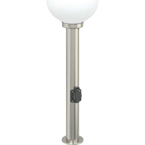 vidaXL Borne lumineuse avec sortie 80 cm en acier inoxydable IP44 (1/5)