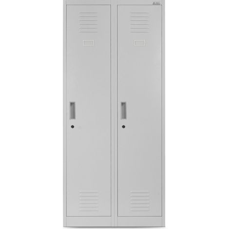 Armoire industrielle en métal pour les documents KACPER, 800 x 1800 x 500 mm, gris