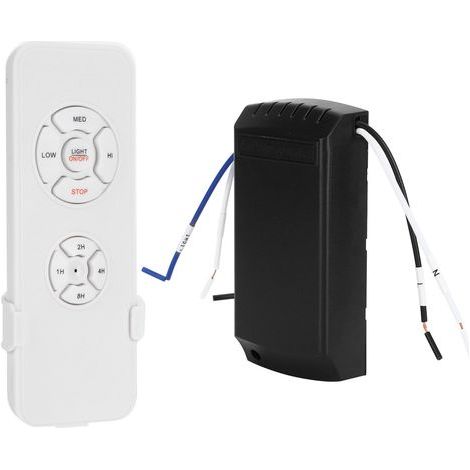 Kit de contrôle sans fil pour ventilateur de plafond avec télécommande, récepteur et minuterie - 220V, intelligent pour la maison