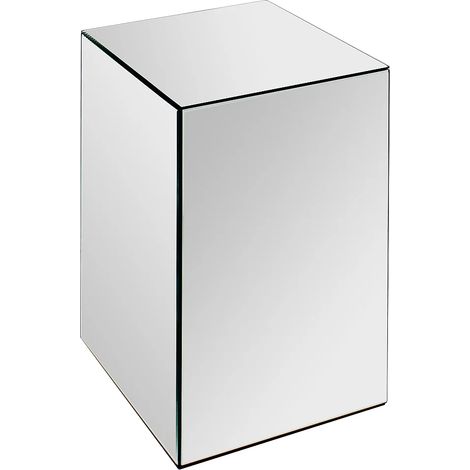 Table d'appoint en MDF et miroir - LAZURIO (1/4)