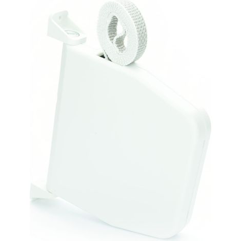 Carrete de cinta basculante, blanco, con cinta de 7 m (1/3)