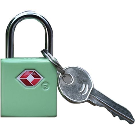Cadenas avec clé — Cadenas de voyage en alliage de zinc, approuvé par la TSA, pour sacs à dos, valises et casiers (vert) (1/4)