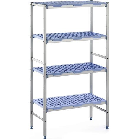 Rayonnage de Chambre Froide Modulaire - 500 x 890 mm - 4 Niveaux - Tournus