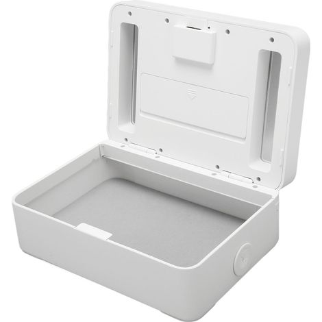 Zeitschaltuhr aus Metall mit LED-Anzeige, 365 Tage, automatischer Verriegelung und Kindersicherung für Handys und Snacks. (1/5)