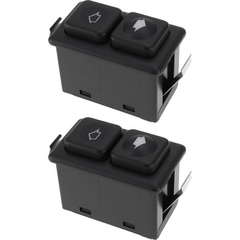 Lot de 2 interrupteurs de lève-vitre électrique à 5 broches 61311381205 compatibles avec E23 E28 E30 (1/5)