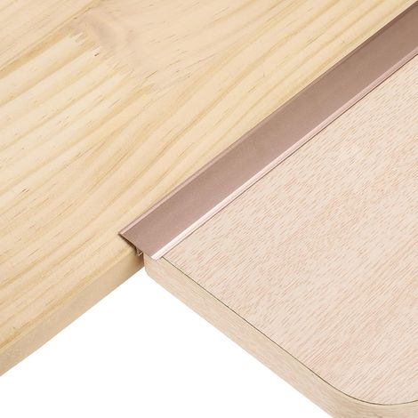 3Pcs 4ft x 0.79" Profilés De Transition En T Pour Sol, Bords En Alliage D'Aluminium Pour Revêtement Vinyle Remplissant Lames De Parquet Carrelage Et Sols, jaune clair Gold (1/5)