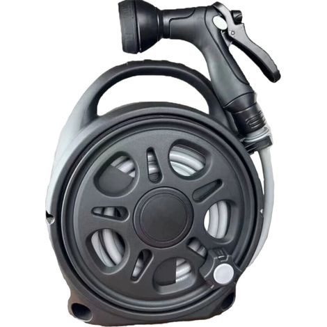 Tubo da giardino in plastica extra lungo da 12 m x 14 mm - Nero