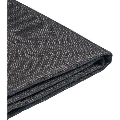 Funda extraíble negra para cama 140 x 200 cm Fitou (1/5)