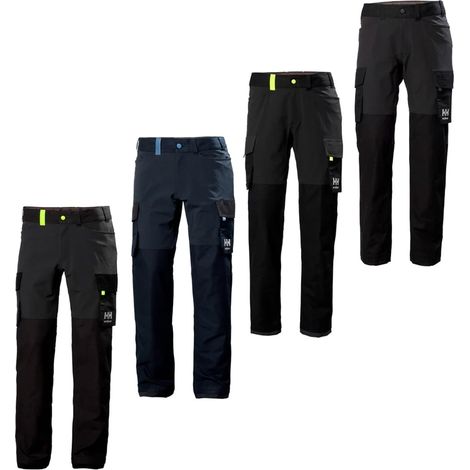 Pantaloni da lavoro Helly Hansen Oxford 4X Cargo - 50 (EU) - Grigio/Nero