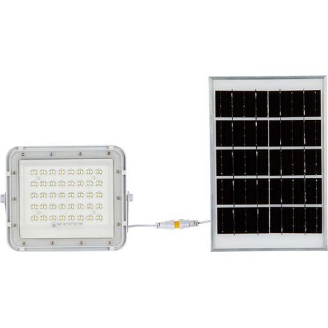 Projecteur solaire LED V-TAC 6W télécommande 4000K IP65