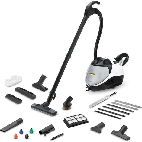 Kärcher SV 7 Dampfreiniger a Dampf de Zylinder 0,5 L 2200 W Schwarz, Grau, White