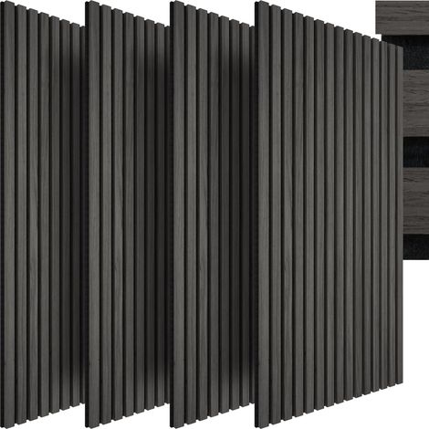Lot de 4 panneaux acoustiques 3D découpables 110 x 50 x 1,1 cm en MDF (1/5)