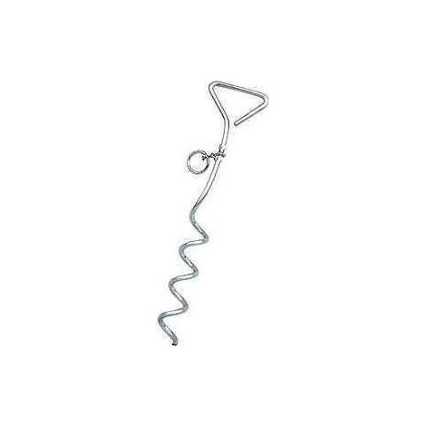 Piquet chien en chrome longueur 40 cm (1/5)