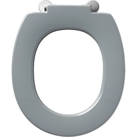 Ideal Standard - Abattant sans couvercle avec ergots de blocage charnières inox Gris - Matura 2 (1/2)