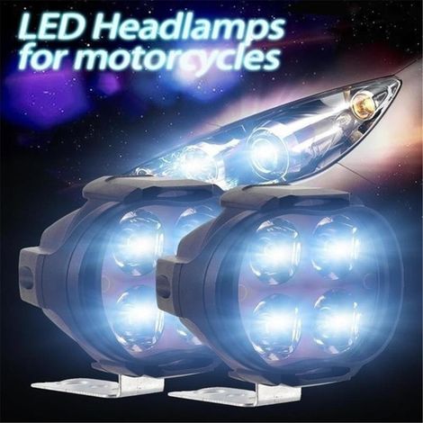 Phare antibrouillard LED ultra-lumineux 12W pour motos (1/5)