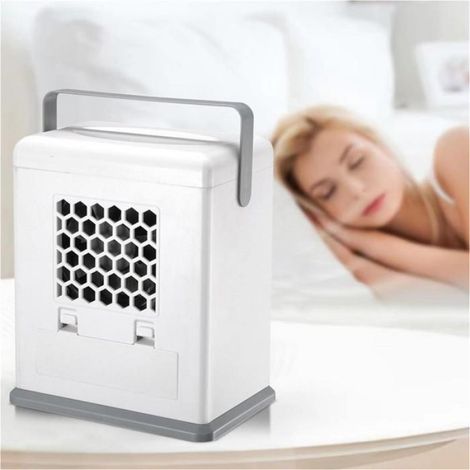 Ventilateur refroidisseur de climatiseur portable, ventilateur à faible bruit, fonction refroidissement et humidification adapté à la maison, bureau et espaces restreints (1/5)