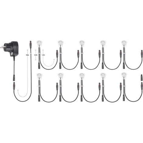 Brilliant G03093/82 Cosa 30 LED-Einbauleuchte 10er Set LED LED fest eingebaut 1.5 W Edelstahl (1/5)