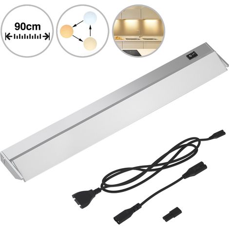 Lampada Luce Sottopensile 90 cm Mobili Cucina Armadio Barra 90 LED in Alluminio (1/5)
