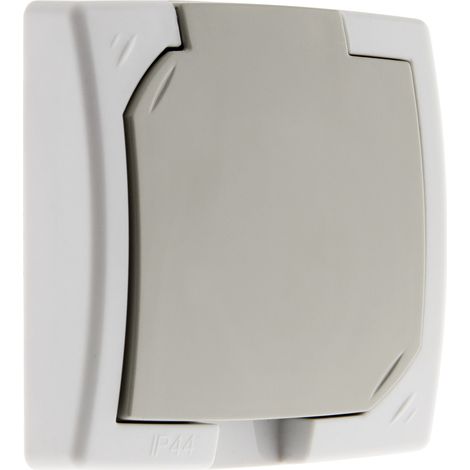Zenitech – Prise de courant encastrable 16A 2P+T IP44 – Installation rapide avec bornes automatiques – Pour terrasses et garages (1/5)