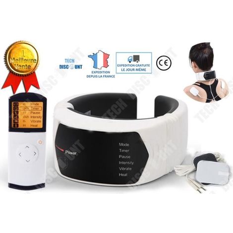 TD® Nackenmassagegerät, Weiß, Multifunktional, Intelligente Fernbedienung, Wärmepulsmassage - AquaForge (1/4)