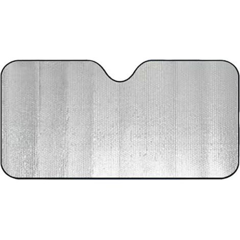 Pare-soleil avant universel pour voiture de 140 x 70 cm pliable avec 2 ventouses et 2 sangles. (1/4)