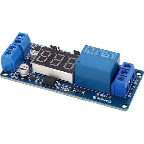 Module Relais Temporisé 12V DC, Contrôleur de Commutation avec Écran LCD, Minuterie Électrique pour Tableau de Commande (1/5)
