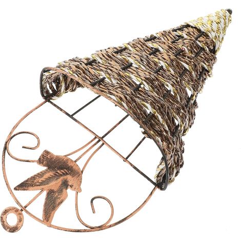 Jardinière murale KESYOO en tissu marron, empilable avec pot intérieur amovible pour petites plantes (1/5)