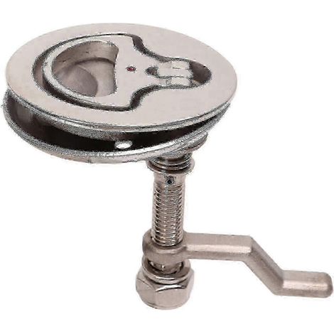 Loquet de trappe réglable en acier inoxydable 316 poli avec plaque arrière pour bateau (1/5)