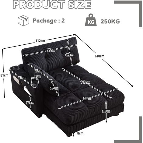 Fauteuil à oreilles, coussins avec des motifs brodés, rebords de sièges qui permettent aux coussins de glisser librement. Des compartiments pour le cou (1/5)