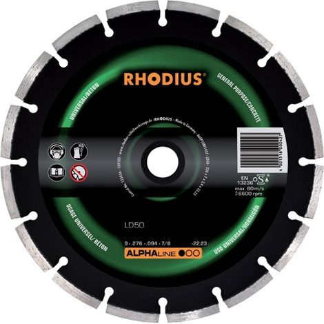 Disque diamant ALPHALINE diamètre 300 mm - 7 x 2,5mm alésage 25,4 mm