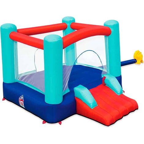 Cama elástica hinchable Spring n' Slide con tobogán 53310 (1/4)