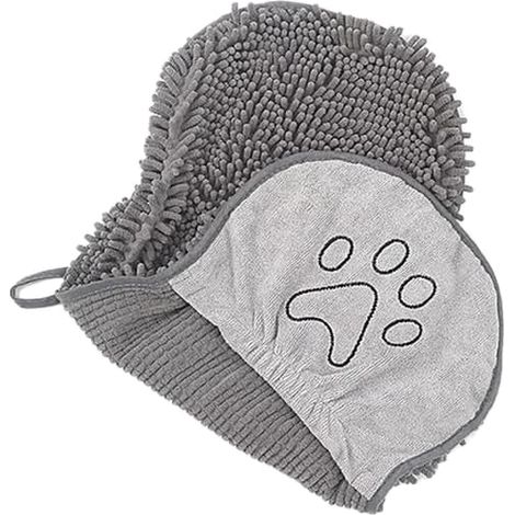 Serviette pour chien, chiffon de séchage en microfibre pour animaux de compagnie, 62 x 25 cm. Très absorbante, fabriquée dans un tissu doux à séchage rapide, légère et facile à sécher, idéale pour les (1/5)