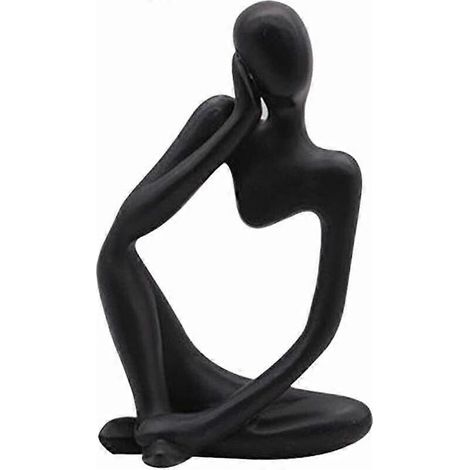 La Statue du penseur, Rsine Penseur Sculpture Abstraite Statue Caracter Moderne Figurines Accueil Dcor Bureau de Bureau Ornement d'anniversaire Cadeau