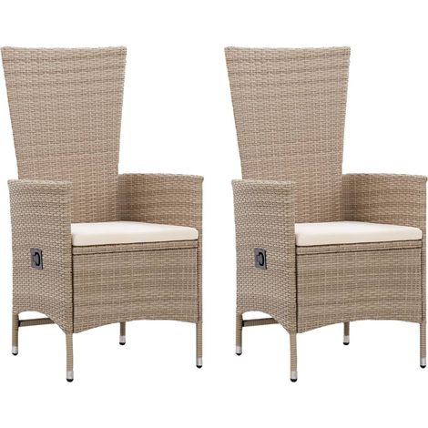 Maison Exclusive - 3-tlg. Garten-Essgruppe Beige