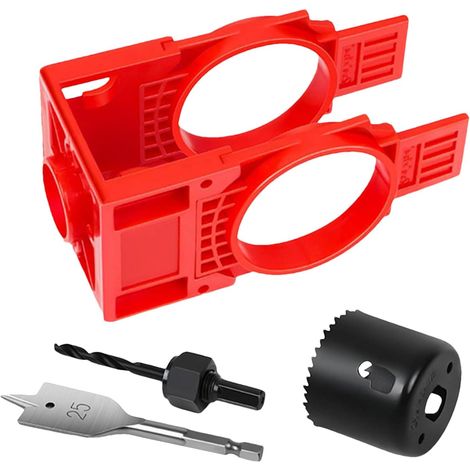 Gabarit de Porte pour Charnières Kit de Fraises à Trou pour Poignées  Accessoires Pour Outils Électriques, Gabarits De Mesure Pour Portes, Fenêtres, Placards, Intérieur Et Voiture (1/5)