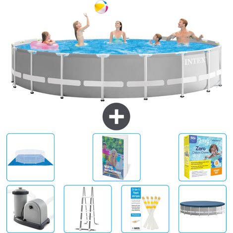 Prism Frame Pool Rund - 549x122 cm - 8-teilig S546