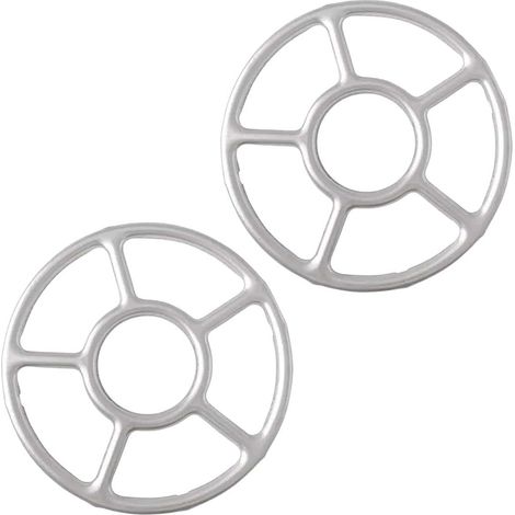 Gasherd-Brennerhalterungsteile, dickes Gasherdzubehör, Edelstahlring, fünf rutschfeste Füße, geeignet für kleine Töpfe (Silber) (1/5)