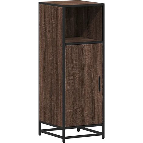 Armario de baño almacenamiento flexible diseño industrial 35 x 37,5 x 100 cm en madera contrachapada marrón 020049638 (1/5)