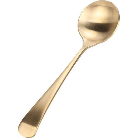Dicker Goldlöffel, korrosions- und hitzebeständig, elegantes und minimalistisches Design für Zuhause, Büro und Reisen (1/5)